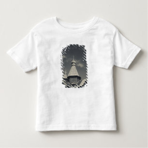 T-shirt Pour Les Tous Petits Église orthodoxe russe traditionnelle en bois