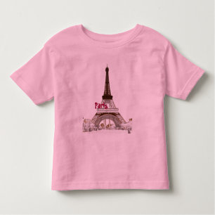 T-shirt Pour Les Tous Petits Eiffel Tour-Paris