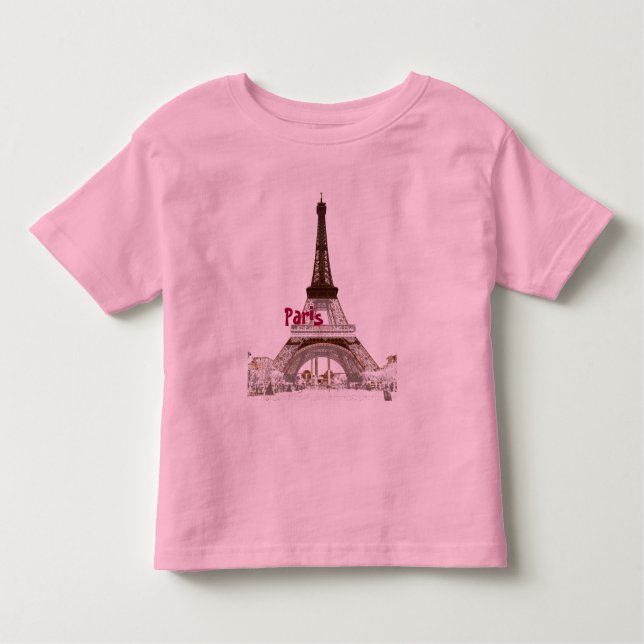 T-shirt Pour Les Tous Petits Eiffel Tour-Paris (Devant)