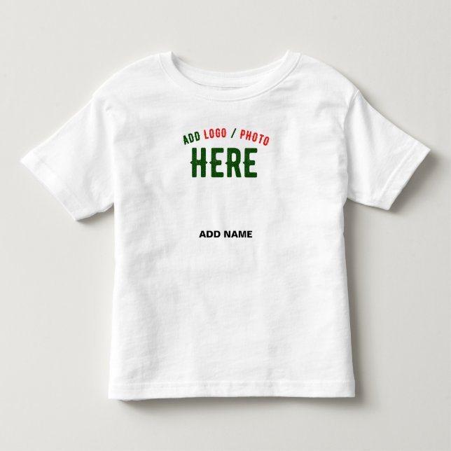 T-SHIRT POUR LES TOUS PETITS ÉLÉGANT BLANC PERSONNALISABLE MODERNE MARQUE VÉRIF (Devant)