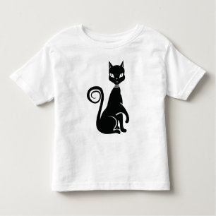 T-shirt Pour Les Tous Petits Élégant chat noir
