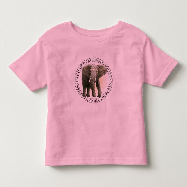 T-shirt Pour Les Tous Petits Eléphant (Devant)