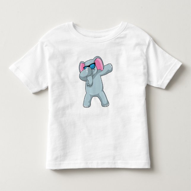 T-shirt Pour Les Tous Petits Elephant à Hip hop Dance Dab (Devant)