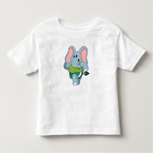 T-shirt Pour Les Tous Petits Eléphant à la course