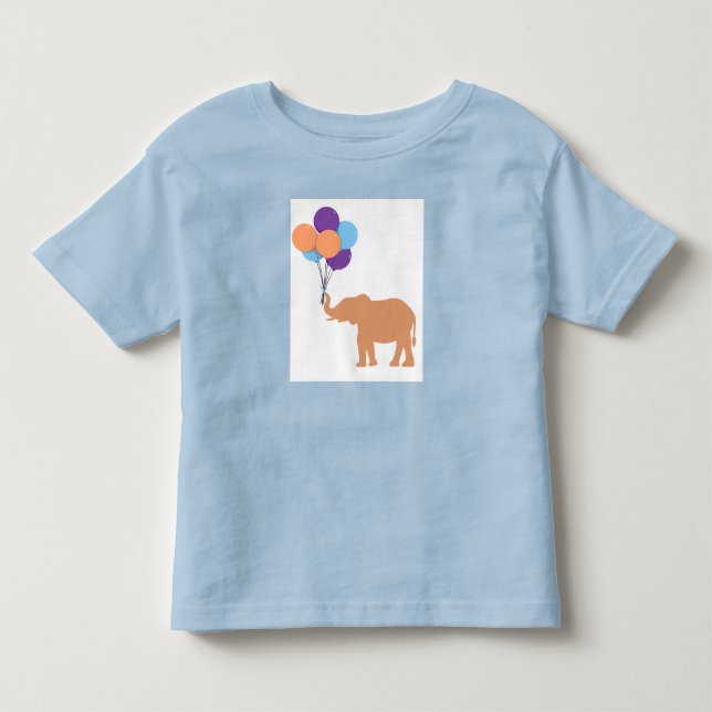T-shirt Pour Les Tous Petits Éléphant ballon (Devant)