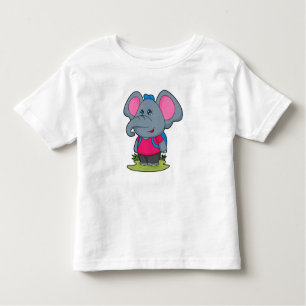 T-shirt Pour Les Tous Petits Elephant comme randonneur avec sac à dos