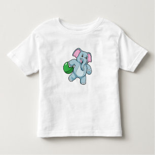 T-shirt Pour Les Tous Petits Éléphant de bowling