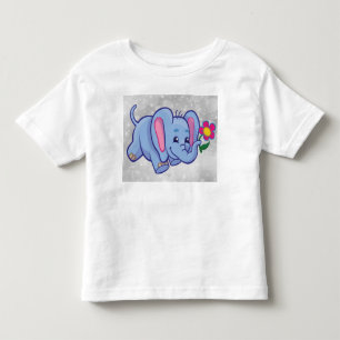 T-shirt Pour Les Tous Petits Éléphant de dessin animé mignon