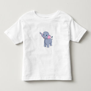 T-shirt Pour Les Tous Petits Éléphant de dessin animé mignon – Éléphant drôle a