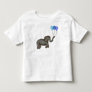 T-shirt Pour Les Tous Petits Elephant de fête (bleu)