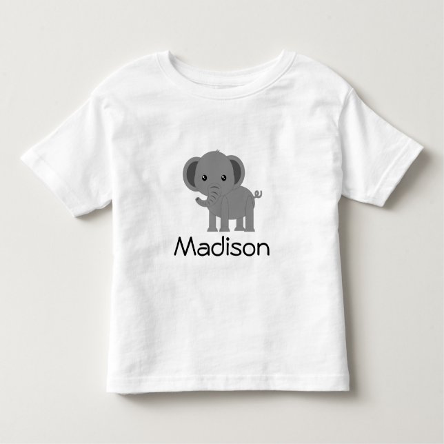 T-shirt Pour Les Tous Petits Éléphant mignon (Devant)