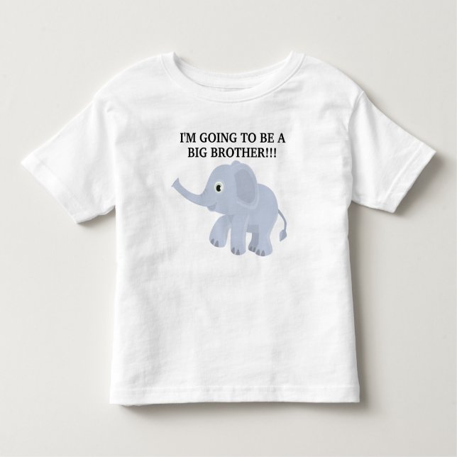 T-shirt Pour Les Tous Petits Eléphant mignon Big Brother T Shirt (Devant)