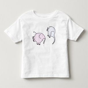 T-shirt Pour Les Tous Petits Eléphants Joyeux Flipping