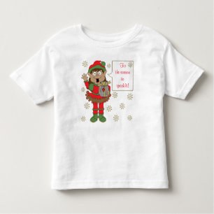 T-shirt Pour Les Tous Petits Elfe de la couleur brillant de Noël