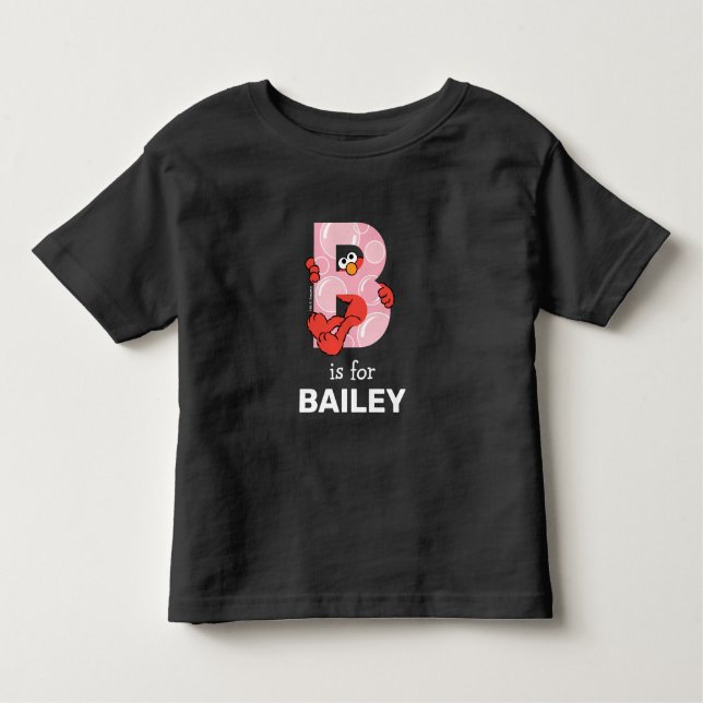 T-shirt Pour Les Tous Petits Elmo Alphabet | B Bulles (Devant)
