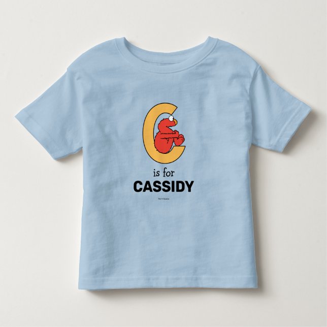 T-shirt Pour Les Tous Petits Elmo Alphabet | C Orange (Devant)