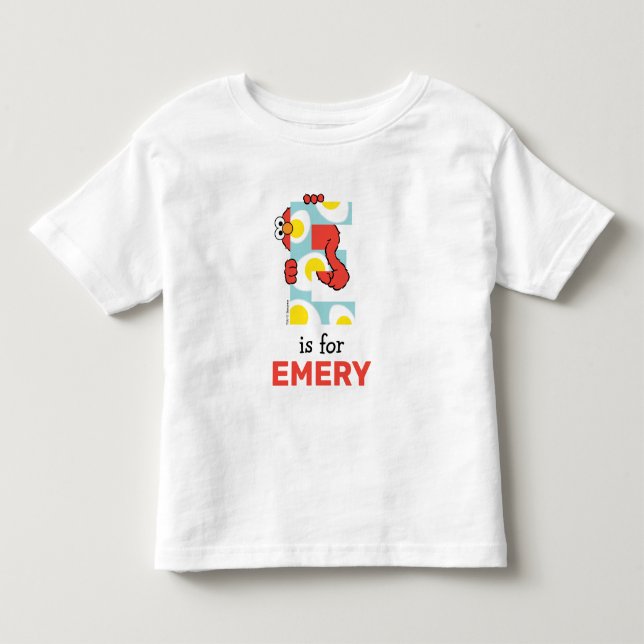T-shirt Pour Les Tous Petits Elmo Alphabet | E Œufs (Devant)