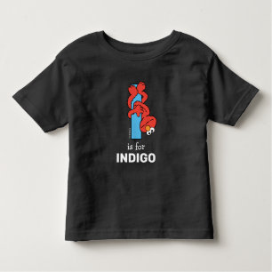 T-shirt Pour Les Tous Petits Elmo Alphabet I Bleu