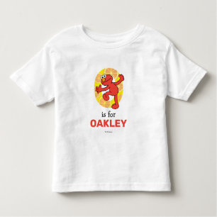 T-shirt Pour Les Tous Petits Elmo Alphabet O orange