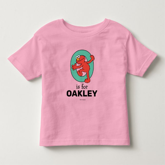 T-shirt Pour Les Tous Petits Elmo Alphabet | O TURQUOISE (Devant)