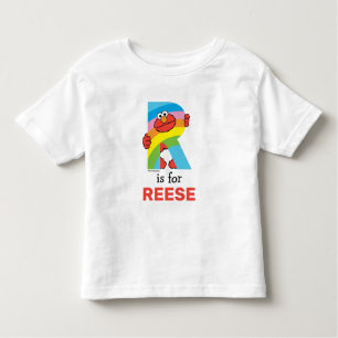 T-shirt Pour Les Tous Petits Elmo Alphabet R arc-en-ciel