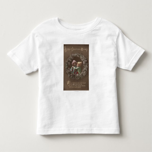 T-shirt Pour Les Tous Petits Embrassement de petits enfants (Devant)