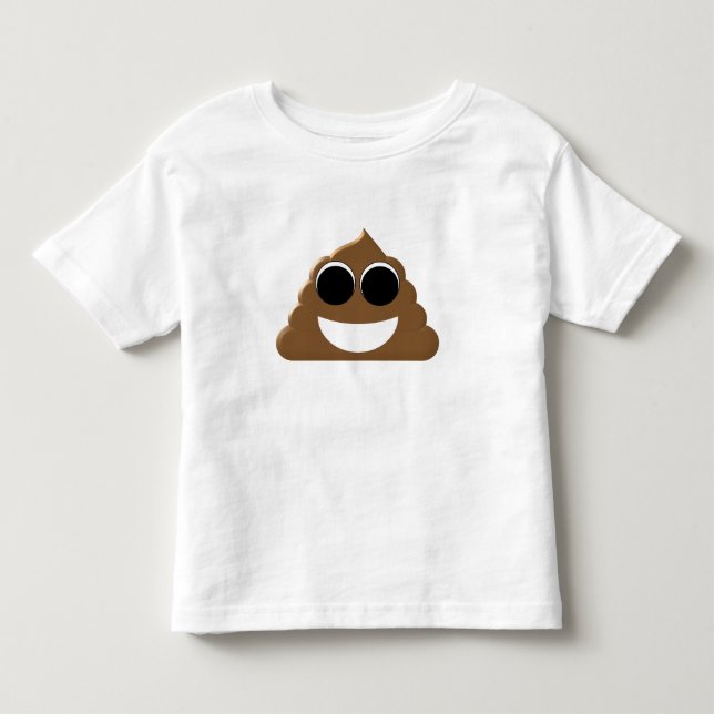 T-shirt Pour Les Tous Petits Emoji drôle Poo (Devant)