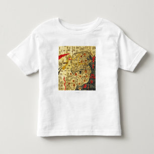 T-shirt Pour Les Tous Petits Empire de Ming, ChinaPanoramic MapChina