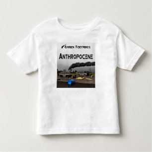 T-shirt Pour Les Tous Petits Empreintes Carbone - Anthropocène