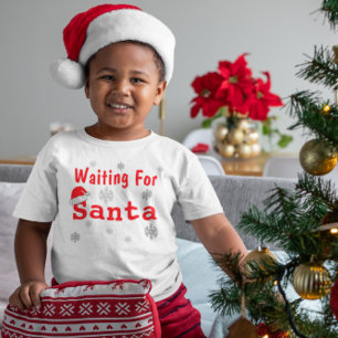 T-shirt Pour Les Tous Petits En Attente De Noël Père Noël