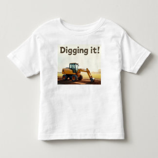 T-shirt Pour Les Tous Petits En creusant !