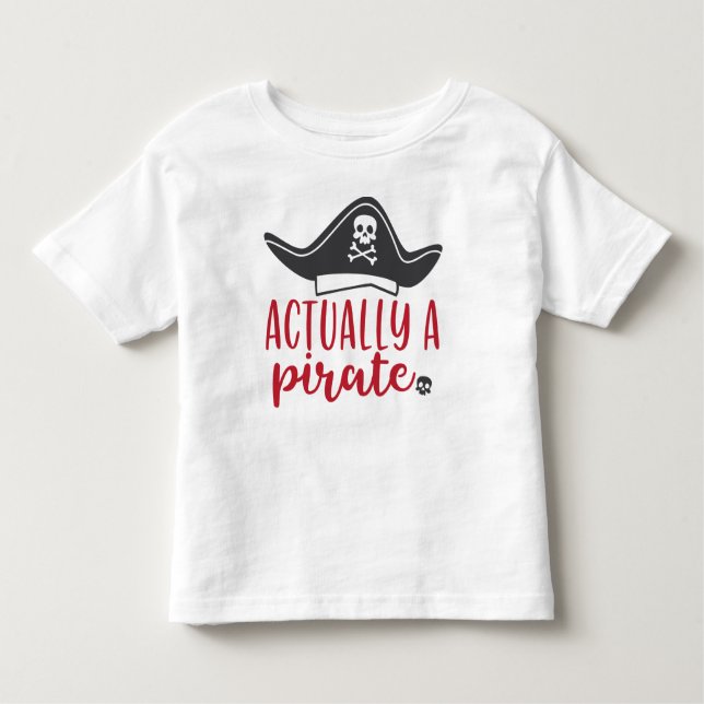 T-shirt Pour Les Tous Petits En fait un pirate (Devant)