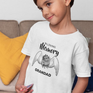 T-shirt Pour Les Tous Petits En Souvenir Mémorial Photo Grand-père