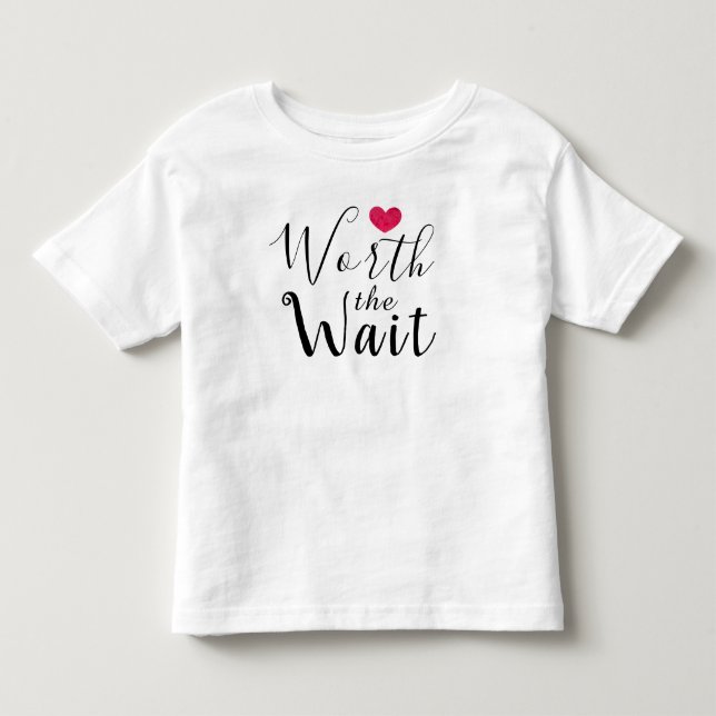 T-shirt Pour Les Tous Petits En valeur l'attente - adoption - coeur - nouveau (Devant)