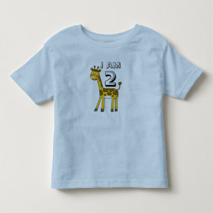 T-shirt Pour Les Tous Petits Enfant de 2 ans garçon/fille (girafe)