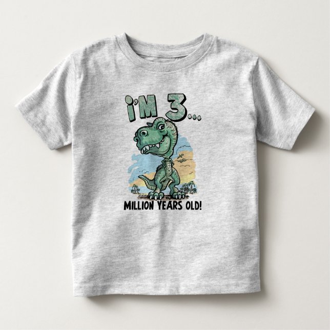 T-shirt Pour Les Tous Petits Enfant de T Rex (Devant)