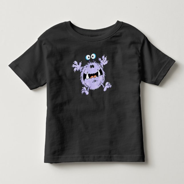 T-shirt Pour Les Tous Petits Enfant effrayé Fred (Devant)