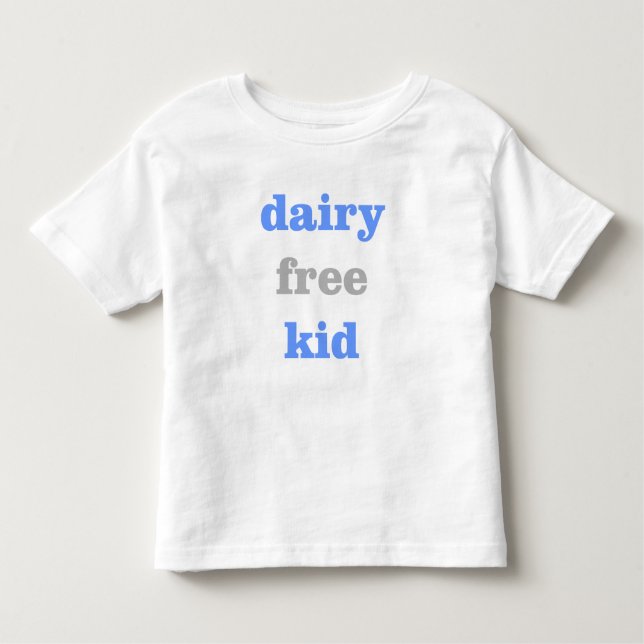 T-shirt Pour Les Tous Petits Enfant libre de laiterie dans les bleus layette (Devant)