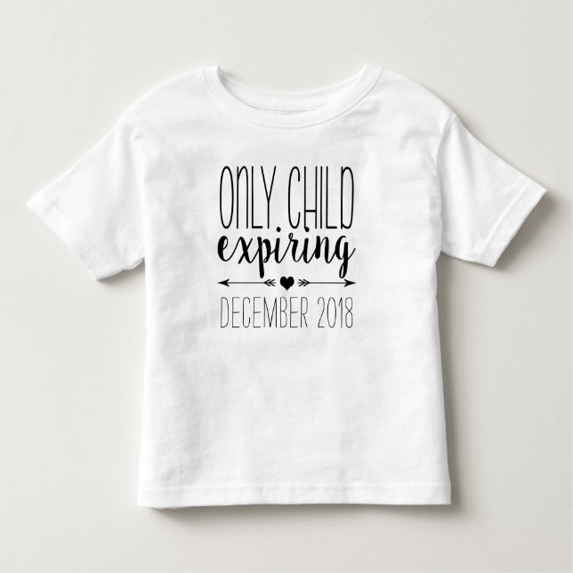 T-shirt Pour Les Tous Petits Enfant unique expirant - noir (Devant)