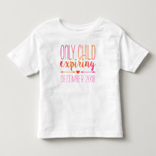 T-shirt Pour Les Tous Petits Enfant unique Ombre rose et orange expirant -