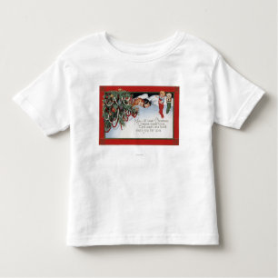 T-shirt Pour Les Tous Petits Enfants de ChristmasSleeping et un poème