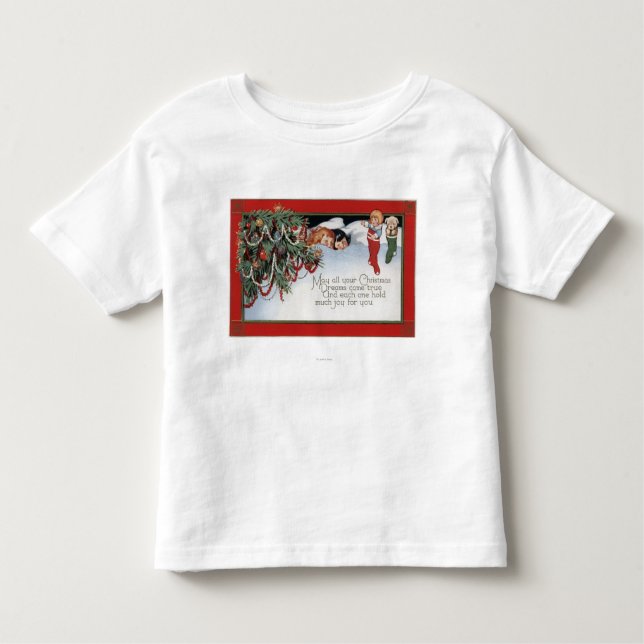 T-shirt Pour Les Tous Petits Enfants de ChristmasSleeping et un poème (Devant)