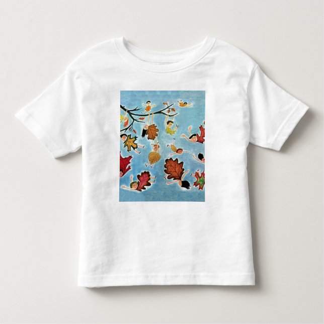 T-shirt Pour Les Tous Petits Enfants de feuille (Devant)