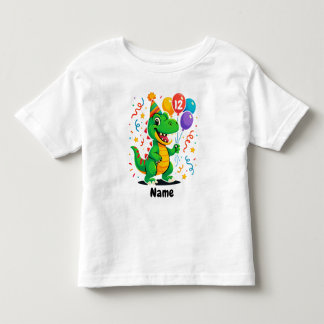 T-shirt Pour Les Tous Petits Enfants Dino Anniversaire Personnalisés