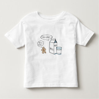T-shirt Pour Les Tous Petits Enfants drôles de lait et de gingembre T blanc