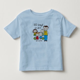 T-shirt Pour Les Tous Petits Enfants et professeur masculin 100 jours