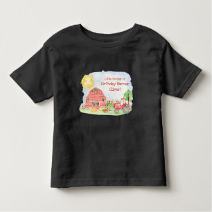 T-shirt Pour Les Tous Petits Enfants paysans fête d'anniversaire jumelé famille