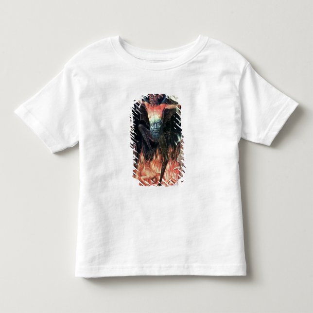 T-shirt Pour Les Tous Petits Enfer, panneau droit de triptyque de terrestre (Devant)