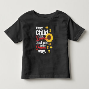 T-shirt Pour Les Tous Petits Enseignant de l'éducation spéciale du tournesol 