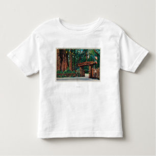 T-shirt Pour Les Tous Petits Entrée à de grands arbres parc, le comté de Santa